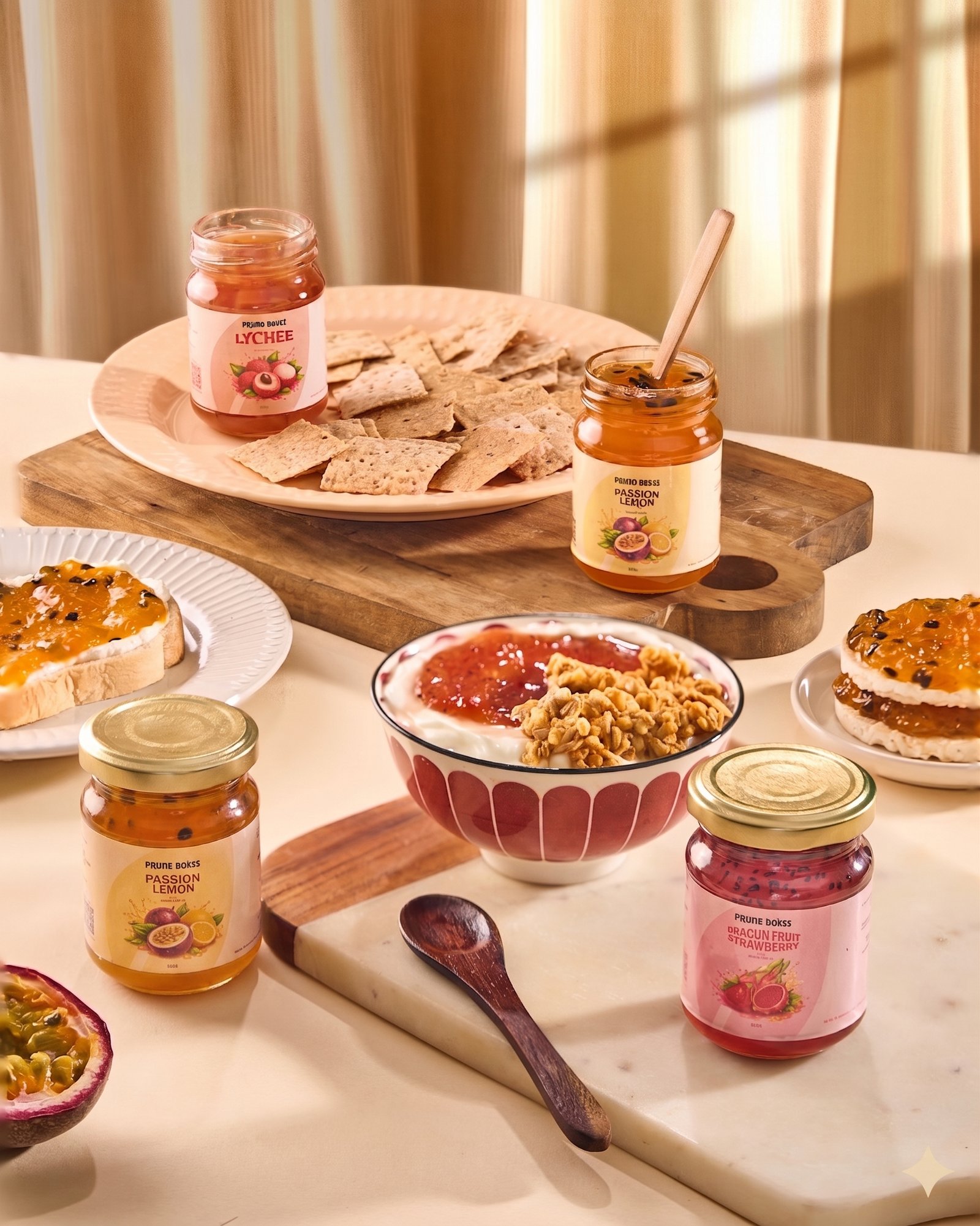 About passion fruit & lemon jam – 160g